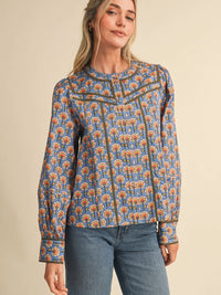 The Laurel Lee Top in Teal