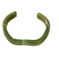 Wavy Marble Resin Cuff Bracelet