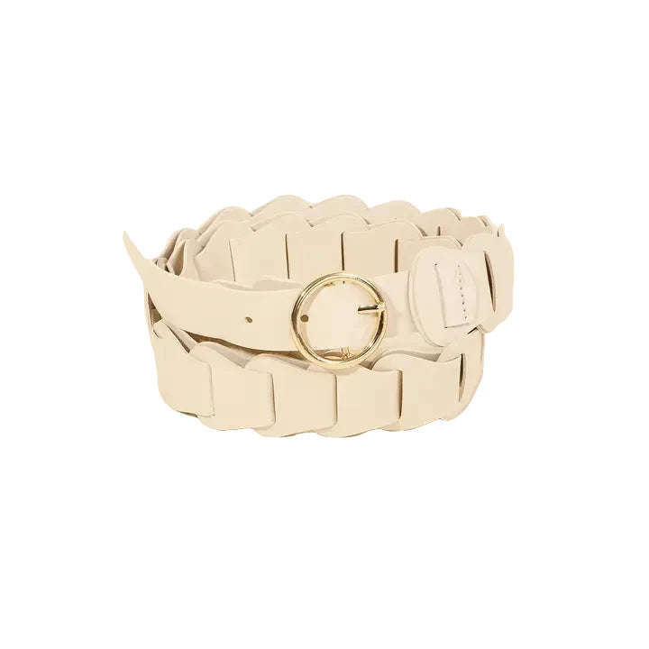 Braid Link Vegan Leather Belt