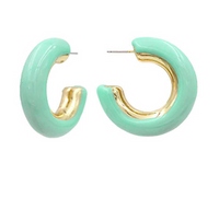 Color Coated Chunky Hoops