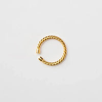 Waterproof Gold Twisted Mini Ring