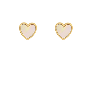 MOP Heart Studs