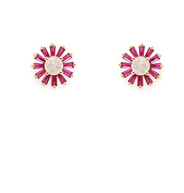 CZ Flower Studs