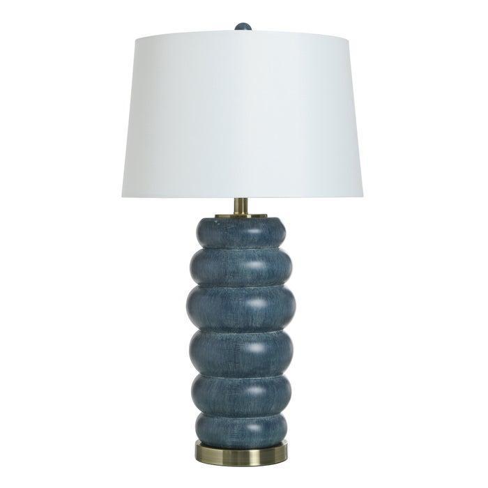 Denim Wash Stacked Table Lamp
