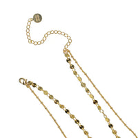 18K Gold Layered Circle Choker