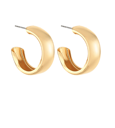 Wide & Bold Metal Hoops