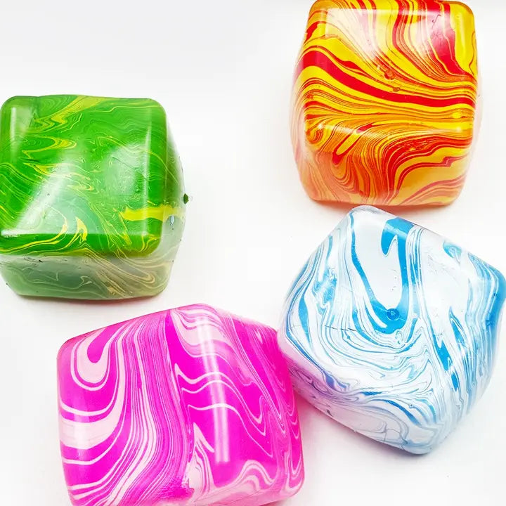 Viral Marbled Cube Squishy Toy
