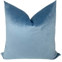 Ocean Blue Velvet Pillow