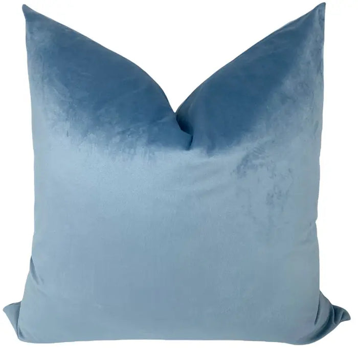 Ocean Blue Velvet Pillow