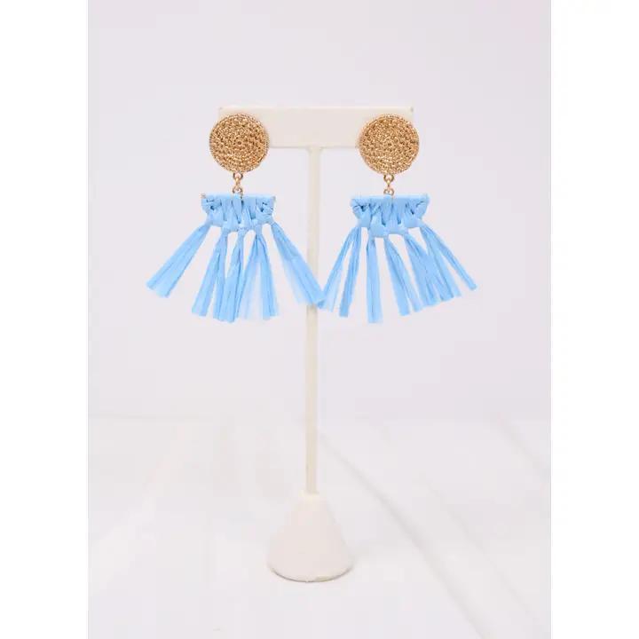 Sherbrooke Wrapped Drop Earring Light Blue