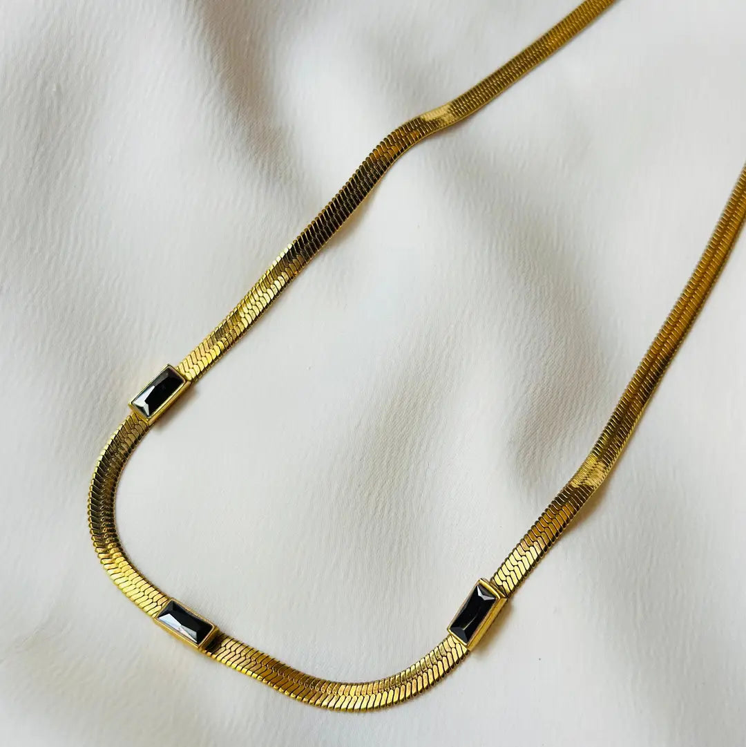 Mila + Stevie Kiara Gemstone Necklace