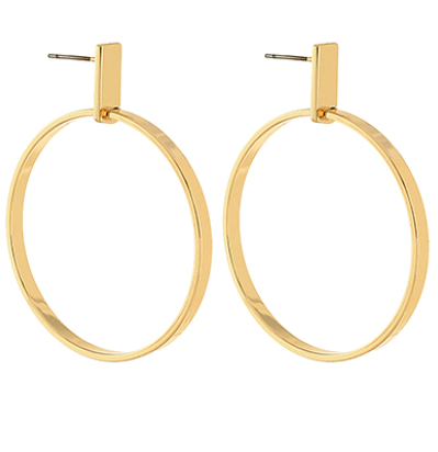 Geometric Square & Circle Earrings