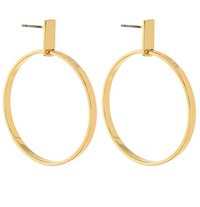 Geometric Square & Circle Earrings