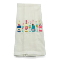 Champagne Bottles Tea Towel