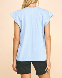 Vickie Top in Light Blue