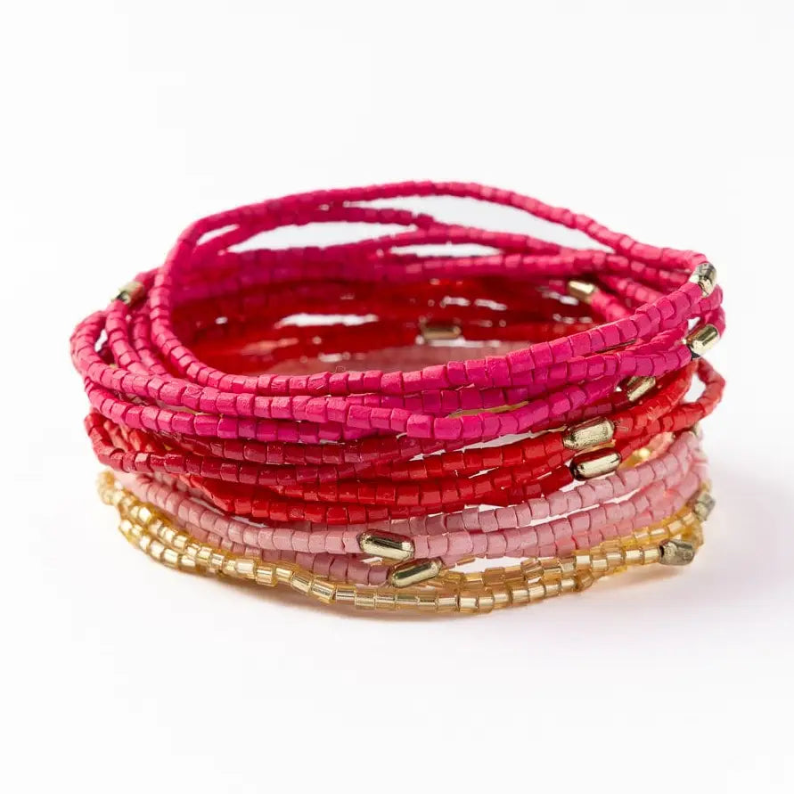 Chelsea 18 Strand Luxe Beaded Bracelet Set