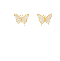 Glitter Butterfly Stud Earrings