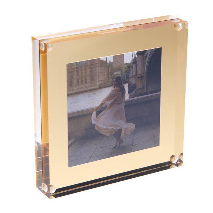 Acrylic + Gold Picture Frame - 4" X 4"