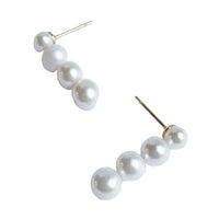 Graduated Freshwater Pearl Earrings