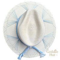 Mallorca Light Blue Tricolor Brim