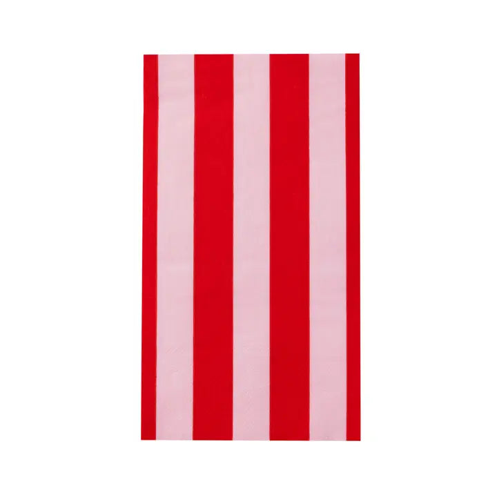 Pink & Red Signature Cabana Stripe Guest Towels