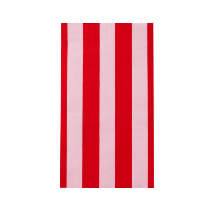 Pink & Red Signature Cabana Stripe Guest Towels