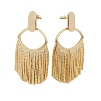 18K Gold-Plated Tassel Earrings