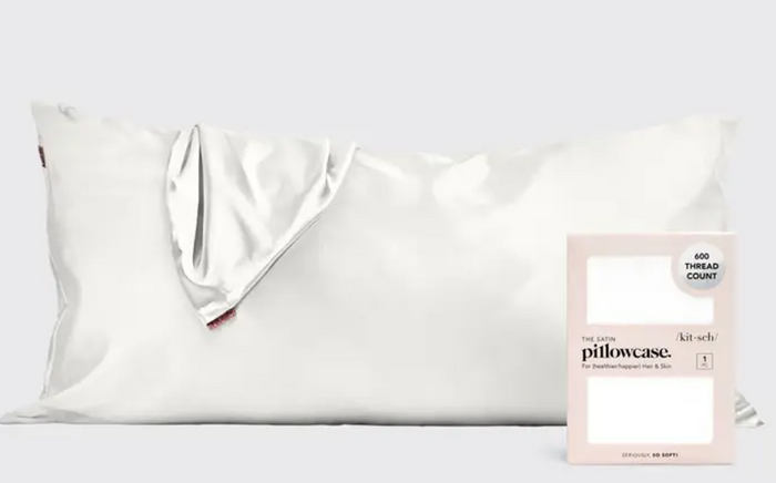 Satin King Pillowcase - Ivory