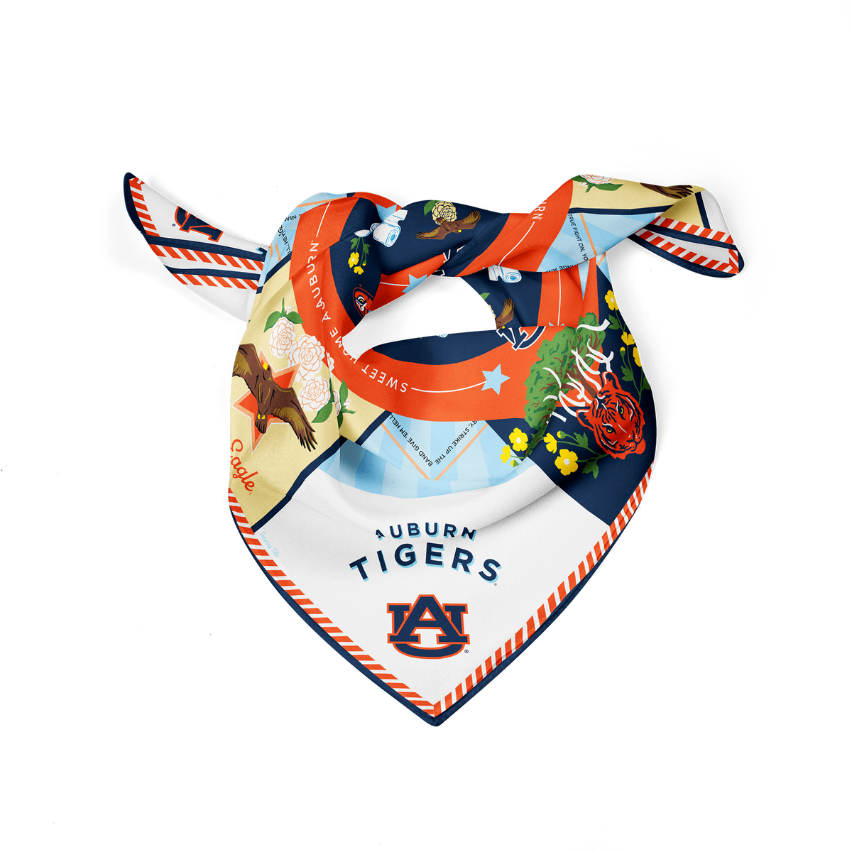 Saturday Silks Auburn Tigers Scarf