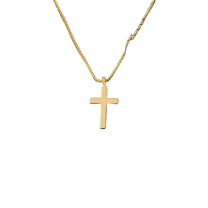 Gold Dipped Cross Pendant Necklace