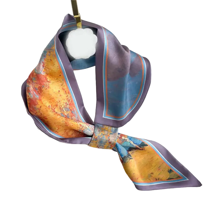 Art Loop Scarf in Purple