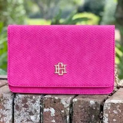 Bryn Clutch/Crossbody Fuchsia