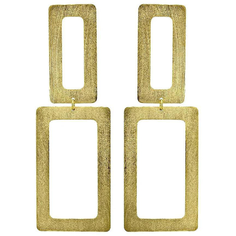 Sheila Fajl Double Rectangle Earrings