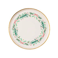 Christmas Wreath Dessert Plates