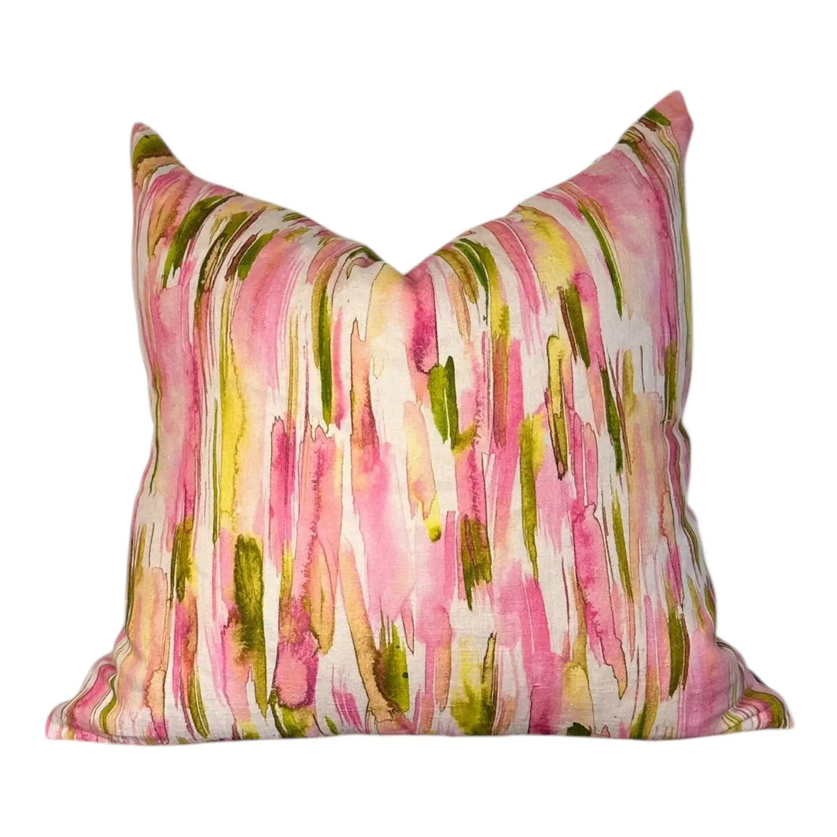 Pastel Brushstrokes Linen Euro Pillow