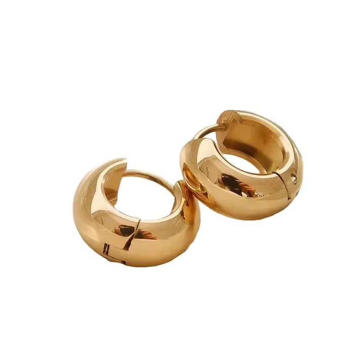 Blandine 18K Non-Tarnish Small Classic Hoop Earring