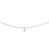 Waterproof Gold Dainty Initial Necklace