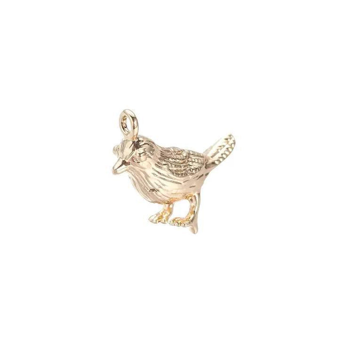 Gold Dainty Bird Charm