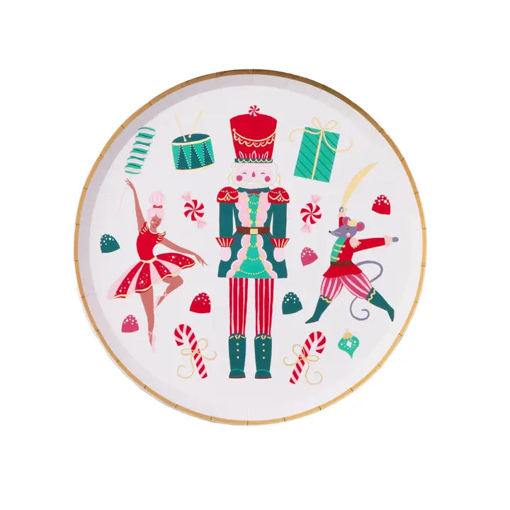 Whimsical Nutcracker Dessert Plates