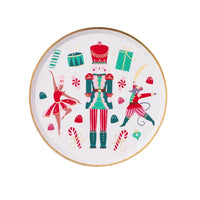 Whimsical Nutcracker Dessert Plates