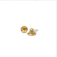 Karine Sultan: Rounded Chain Drop Earrings - 24K Gold Plated