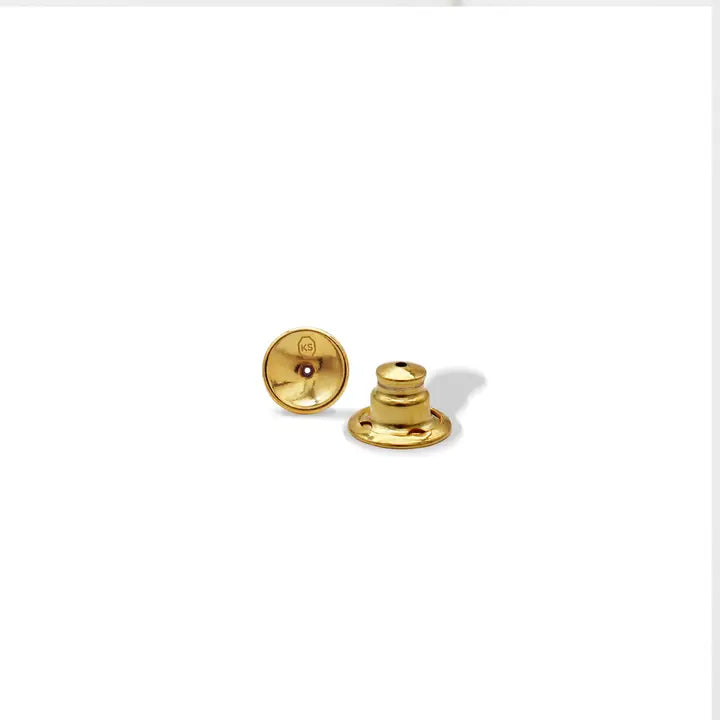 Karine Sultan: Organic Link Drop Earrings - 24K Gold Plated
