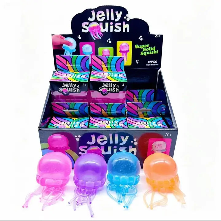 Glitter Jellyfish Squishy Sensory Toy
