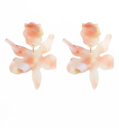 Flower Acetate Earrings