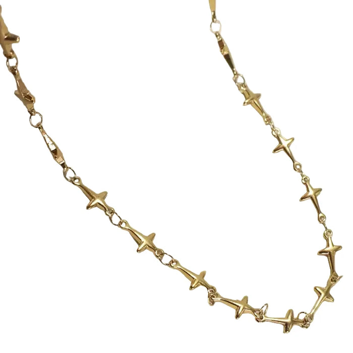 18K Stainless Steel Tarnish Free Cross Necklace