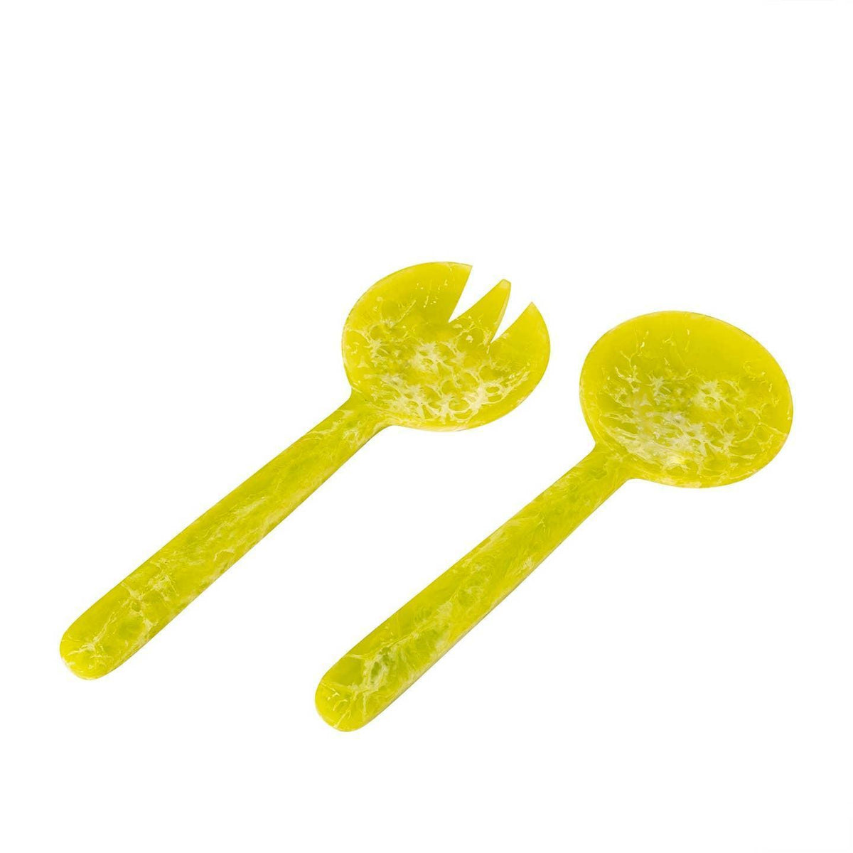 Lime Green Resin Salad Servers