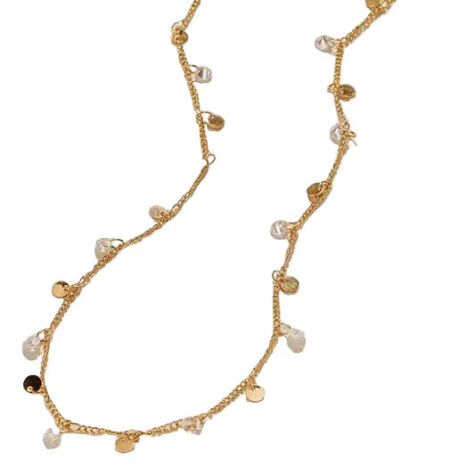 18K Stainless Steel Tarnish Free Disc Necklace