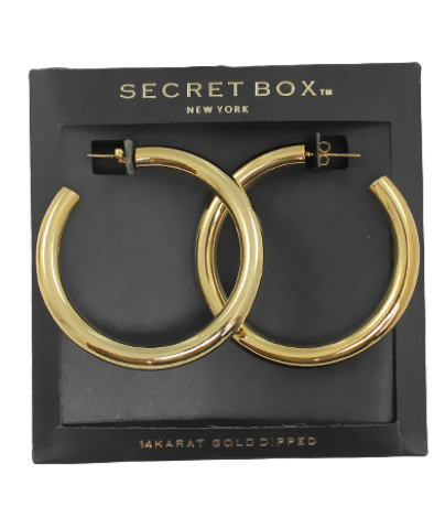 Thick Gold Open Hoops