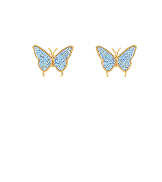 Glitter Butterfly Stud Earrings