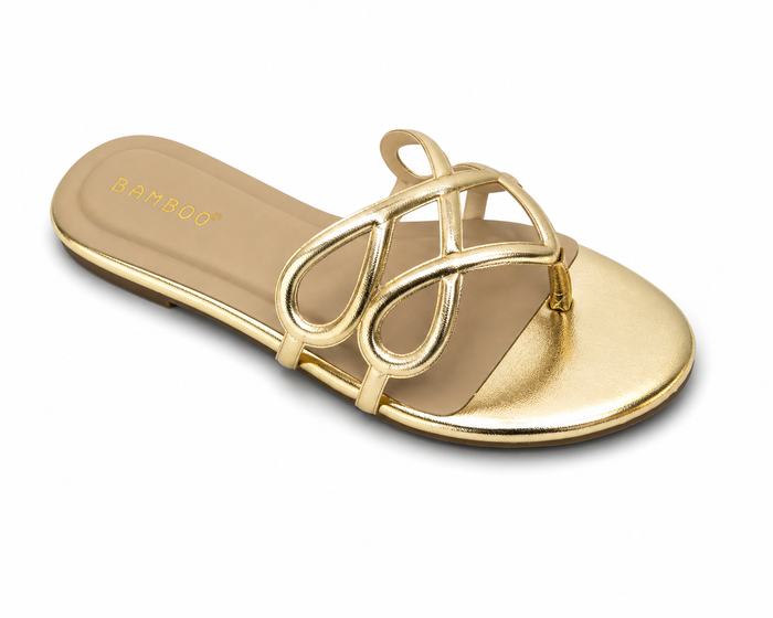 The Telly Gold Sandal
